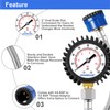 Uharbour Water Pressure Gauge 0-11bar / 160psi Dual Scale 3/4BSPT