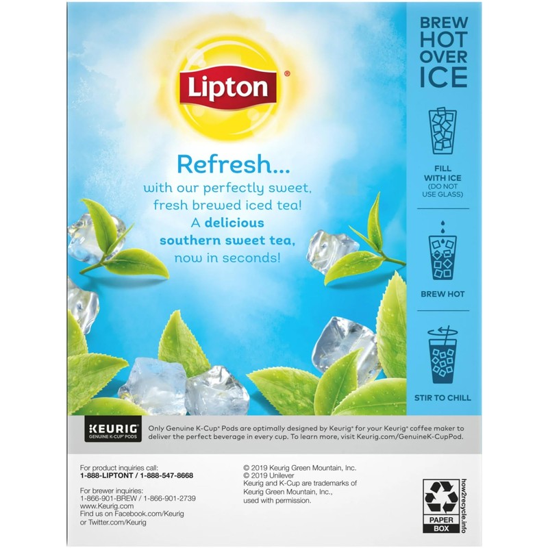 Lipton Southern Sweet Iced Tea K-Cups 72 Count