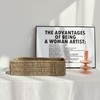 StorageWorks Seagrass Baskets with Built-in Handles, Bathroom Decor Box for