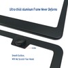 Anti Theft License Plate Frames, Matte Black, Security Screws