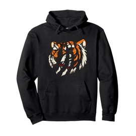Asian Animal Powerful Tiger Pullover Hoodie