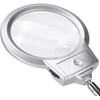 Lupa LED de Mesa con Cuello Flexible y Doble Aumento
