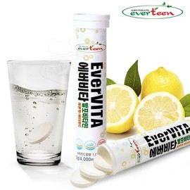 에버비타 발포비타민 1,000_레몬맛 18정 EverVita Effervescent Vitamin 1,000_Lemon Flavor 18 Tablets