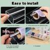 Acrylic Washi Tape Dispenser Washi Tape Organizer Sticker Roll Cutter,