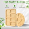 SAKAMOSH Charcuterie Board with Lid and Handle, Portable Travel Bamboo