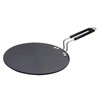 Indianbeautifulart Hard Anodized Aluminum Black Chapati Tawa Roti Cookware Tava,