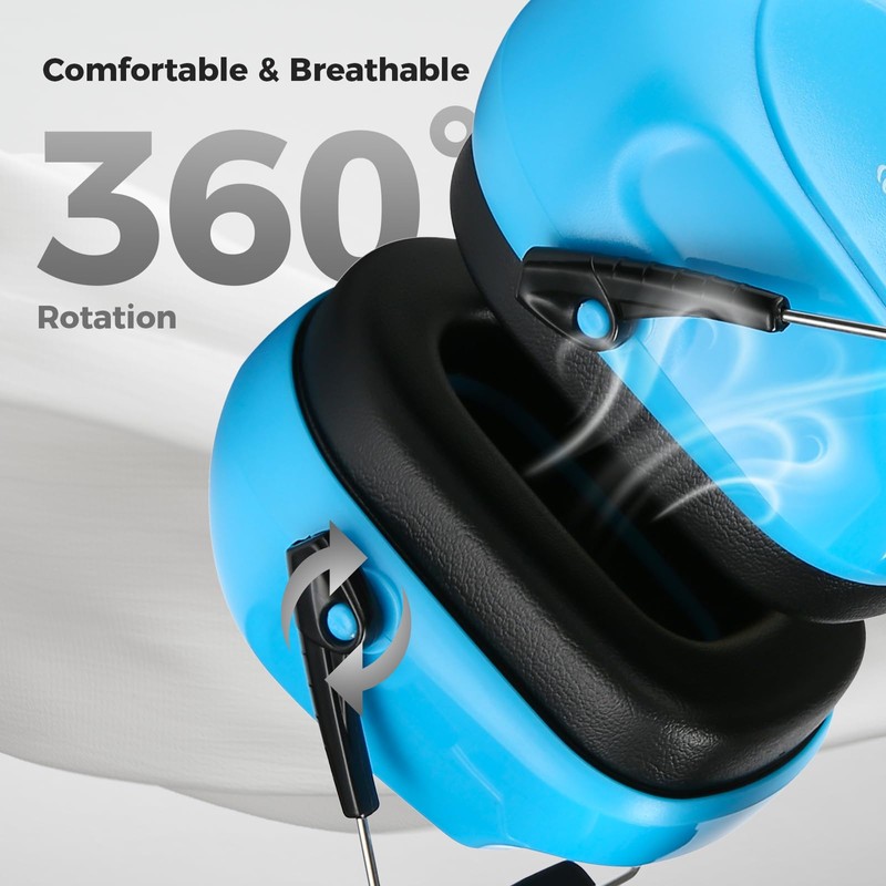 ProCase Noise Cancelling Ear Muffs, NRR 28dB Ear Protection Noise