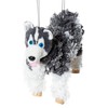 Siberian Husky Dog Marionette Yarn Puppet (Black)