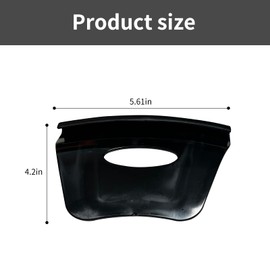 coppialu 2 Pcs Car Tire Disassembly Rim Protector,Double Raised Anti-Slip Tire Edge Protector Tool,Universal Tire Removal Tool Fits for Cars Motorcycles (Black)