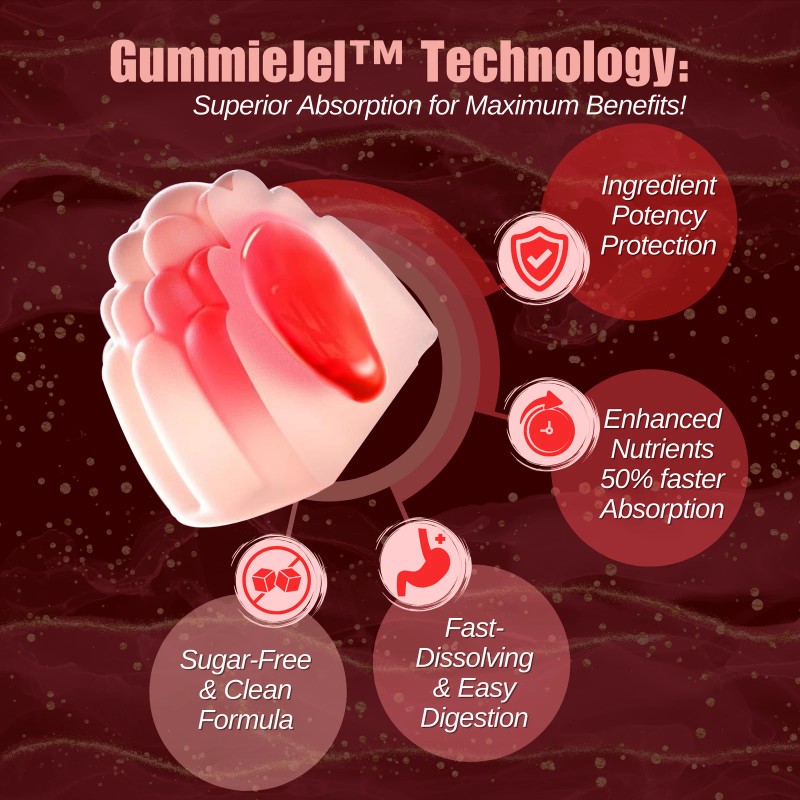 Multi Collagen Gummies Peptides Hydrolyzed Type I, II, III, V,