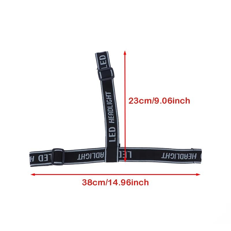 RecDec 4 Pack Headlamp Strap Replacement Headband Head Lamp Elastic