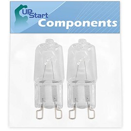 2-Pack W10709921 Microwave Light Bulb Replacement for KitchenAid KMHC319EBS1 Microwave - Compatible with W10208564 Bulb