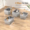 Stainless Steel Cat Litter Box with Lid, L High Sided