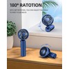 FrSara Portable Handheld Fan Rechargeable, Small Mini Folding Desk Fan