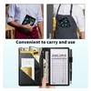 RAUEDWDJS Server Book for Waitress with Everlasting Pencil, Money Pocket