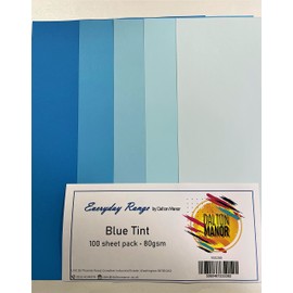 Dalton Manor A4 Coloured Paper 100 Sheets 80gsm - Blue Tint