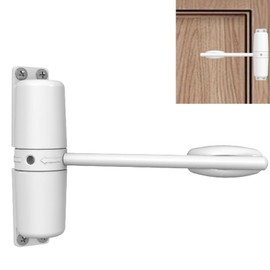 SimyVaid Door Closers,zinc Alloy Lasts 10 Years, 10 Minute Installation,Automatic Safety Spring Door Closer for All Types of Doors in Your Home, converts hinged Doors to Automatic Closing, （White）