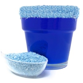 Snowy River Blue Cocktail Salt - Natural Kosher Blue Margarita Salt for Cocktail Rimming (8oz Bag)