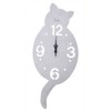Cat Shade Clock Silver CL – 49 