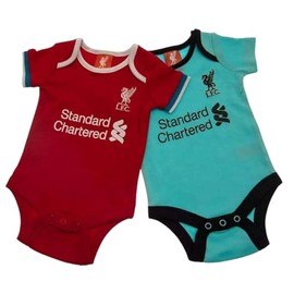 L.F.C. Liverpool Football Club Baby Body Suits - Two Pack Vest Set 0-18 Months (Multicolor, 6-9)