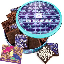 Chocolate Brownies Individually Wrapped | Fudge Brownie Assortment Gift Basket by On Occasion | Brownies Gift Baskets for Sympathy, Birthday, Get Well Soon