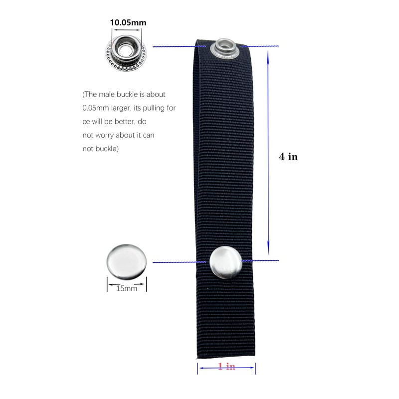 Snap Extender for Boat Canvas -Brass Heavy Duty snap and