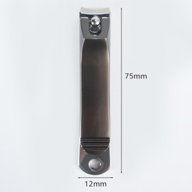 Nail Clippers, Large Nail Clippers, Toenails, Straight, Made of Stainless Steel, for Men and Women, Ultra Wide Jaw Opening Sharp Nail Clippers for Very Thick Nails (75 mm)