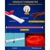 DUOFU365 12V Car LED Hood Light Strip, 59 Inches, Waterproof,