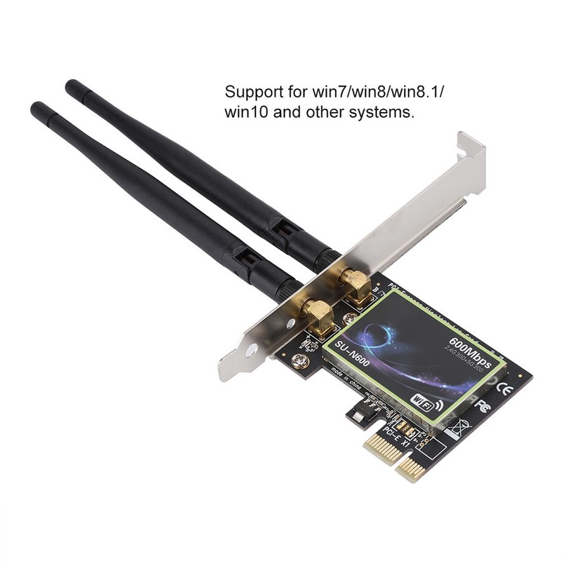 SU N600 PCI-E Desktop Computer High Speed Wireless Network Card