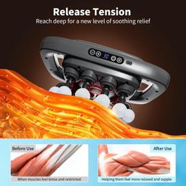Shineforu 20-Head Massage Gun, 30 Intensity Levels 3 Modes, Deep Tissue Massager with 50KG Force & Noise-Free Motor for Neck Back Legs Shoulders, Portable for Full Body Muscle Recovery