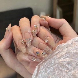 Nail Tips, 24 Pieces, False Nails, Short, Spring, Summer, Popular, Japanese Style, Cute, Simple French Nails, Paste Nail Fashion, Coming of Age Ceremonies, School Entrance Ceremonies, Graduation