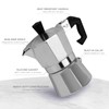 1 Cup Espresso Coffee Maker – Durable Aluminum, Fast Brewing,