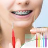 Zopeal 250 Pcs Interdental Brush for Braces Disposable Braces Flossers