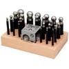 SE 25-Piece Doming Punch and Dapping Block Set with Wooden