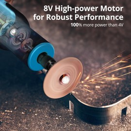 Tilswall New 8V Cordless Rotary Tool Kit with 105Pcs Accessories, 5-Speed Multi-Purpose Power Rotary Tools Set, Type-C Charging, Easy to Hold, for Sanding, Polishing, Drilling, Cutting, Carving, DIY