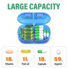 Codcaw Weekly Pill Organizer 2 Times a Day, Moisture-Proof, Detachable