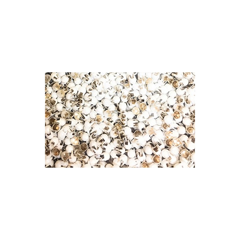 150 Nailheads ,Spots , Studs, WHITE Size 2/16" (3.5mm) with