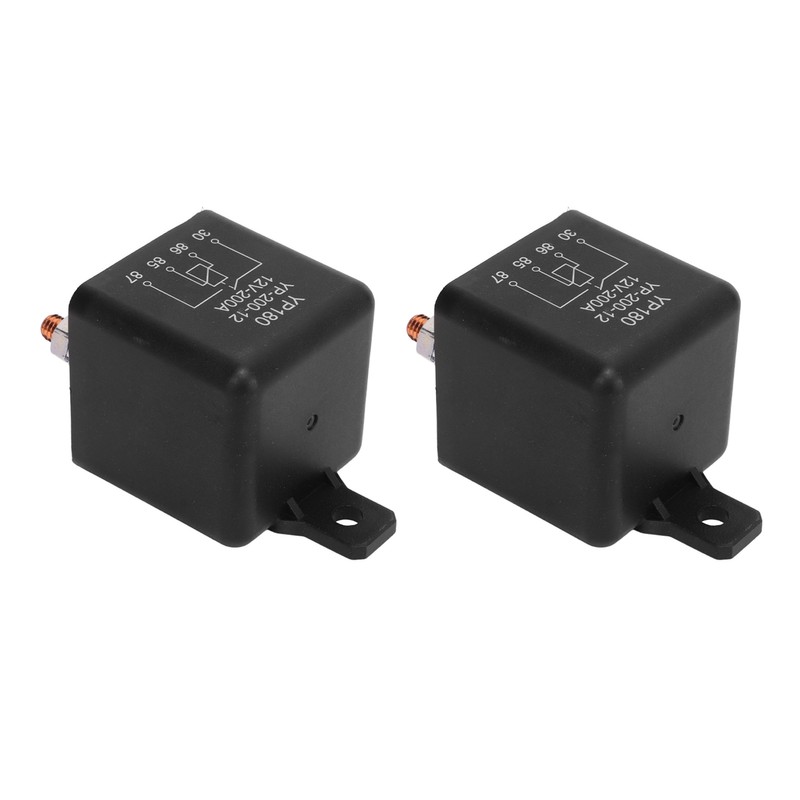 2 Sets 12V Starter Relay Switch 4Pin 200A SPST Heavy