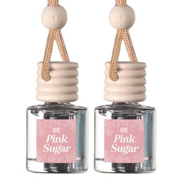 CANDECraftCo Car Air Hanging Fragrance Oil, Car Auto Freshener for Essential Oils, Scents Fragrance Aromatherapy Automobile Diffuser, Long Lasting (Pink Sugar)