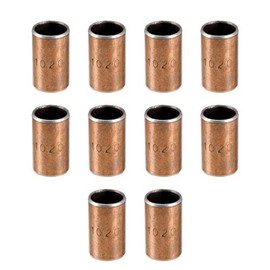 sourcing map Sleeve Bearings 10 mm Bore x 12 mm Outer Diameter x 20 mm Length Plain Bearings Wound Oil-Free Bushings Pack of 10