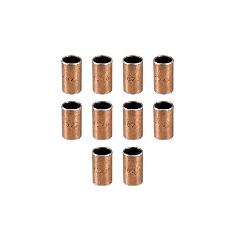 sourcing map Sleeve Bearings 10 mm Bore x 12 mm