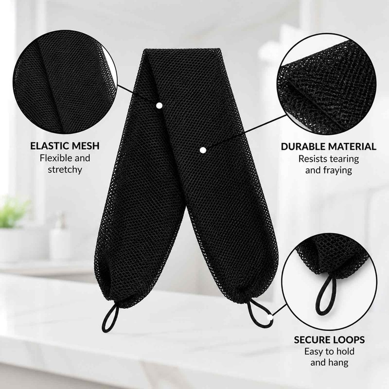 Exfoliating Bath Set - African Net Sponge - Exfoliating Washcloth