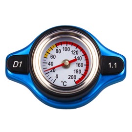 GRmkt Radiator, Cap, Water Thermometer, Thermometer, Car Cover, Gauge, Mounting, Universal 1.1