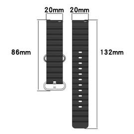 Ocean Band for Garmin Venu Sq 2 Music/Venu 2 Plus/Venu Sq Music/Vivoactive 3 Music/Forerunner 55 158 245 645Music,Approach S40/S12/S42 Watch Bands Adjustable Soft Stretchy Silicone Sports Strap Women Men Replacement Wristband (5pack-1)