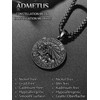 ADMETUS 12 Zodiac Sign Necklaces, 925 Silver Zodiac Sign Pendant