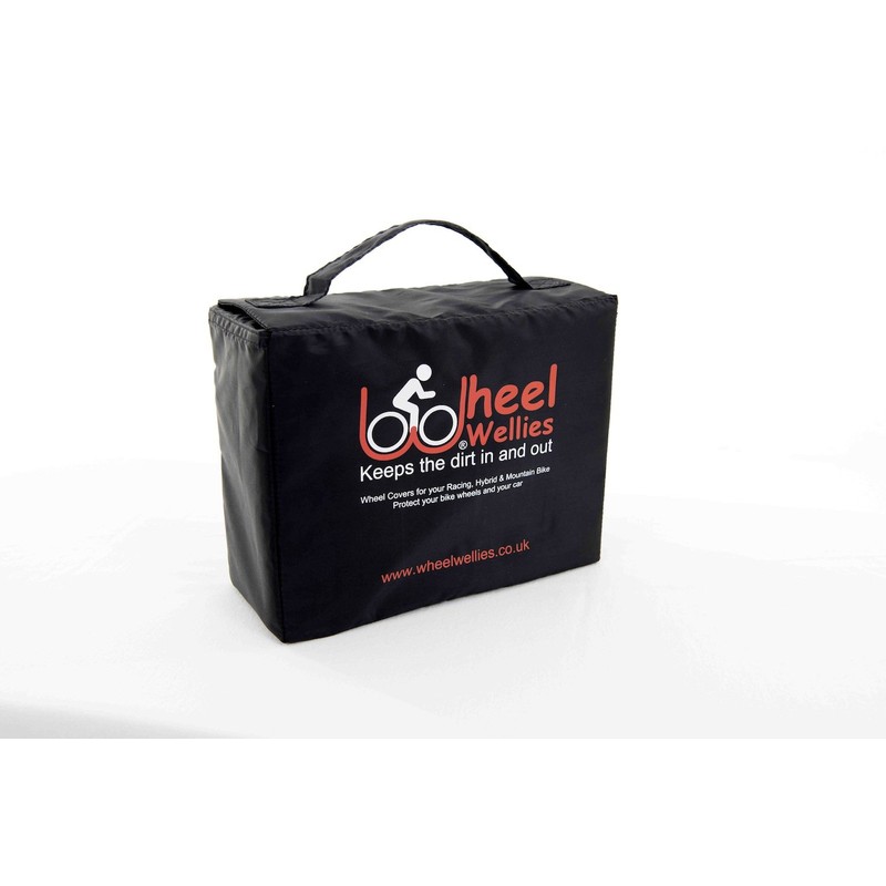 Wheel Wellies Men's Bicycle Wheel Covers - Black, One Size