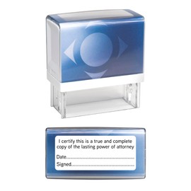 I Certify This is A True and Complete Copy of The Lasting Power of Attorney Self Inking Stamp - Black Ink - 58mm x 21mm