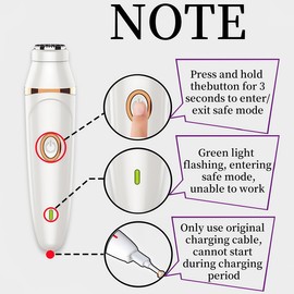 Pluxy Pro 3.0 Women Face Epilator，7-in-1 Painless Body Shaver and Facial Epilator, Pluxy Hair Removal for Face,Rechargeable Hair Removal kit for Facial, Legs, Bikini, armpits