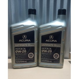 Acura Genuine OEM Acura Ultimate Full Synthetic Motor Oil OW-20 / 1 quart 2 pack