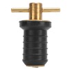 Marine Boat Brass T Handle Drain Plug Strong Structure Twist